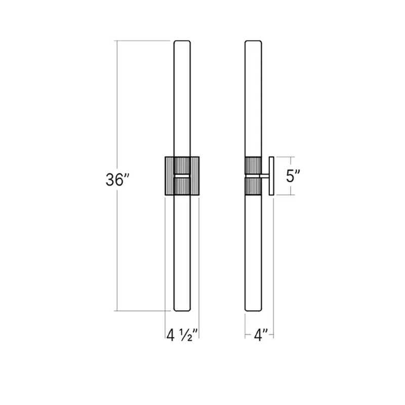 Scepter Dimmable LED Bath Bar, Polished Chrome, 4000K