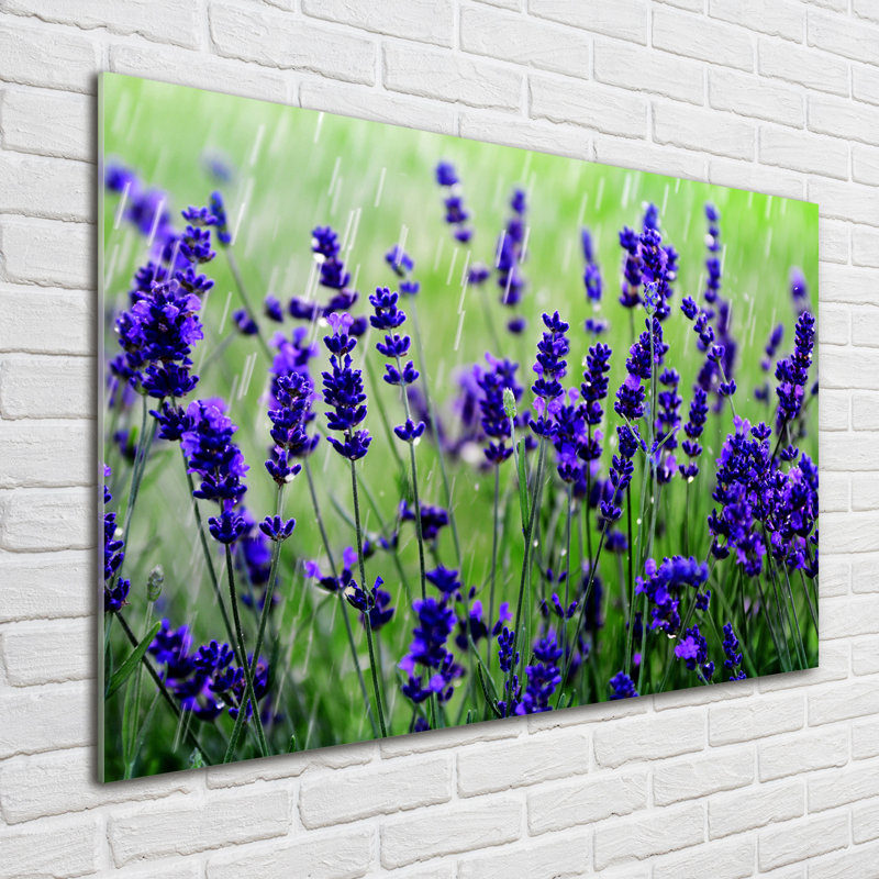 Lavender - No Frame Print on Glass