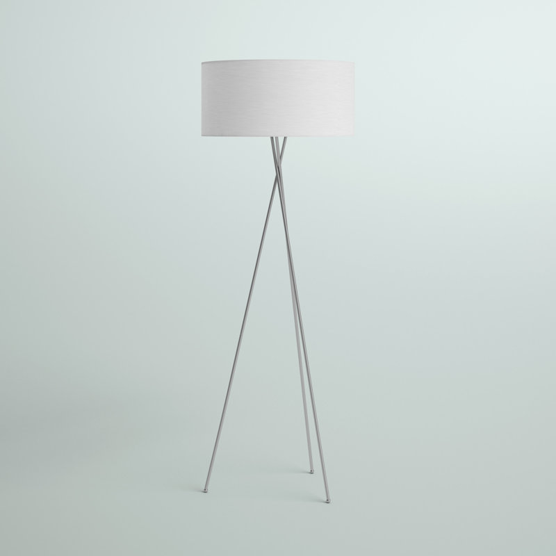 Lampe sur pied Barfield de 66 po, Argent