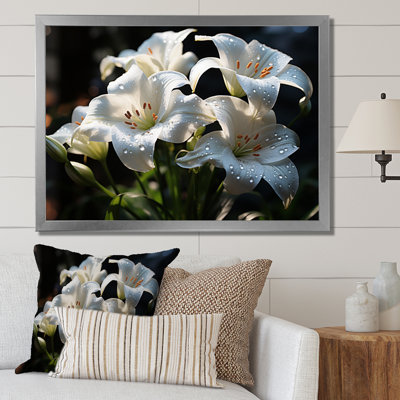 " Black White Lilies Elegance II "