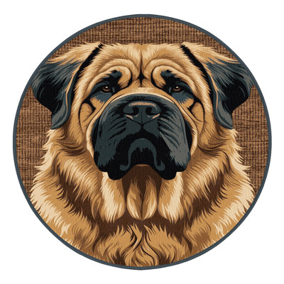 Washable Tibetan Mastiff Dogs Area Rug