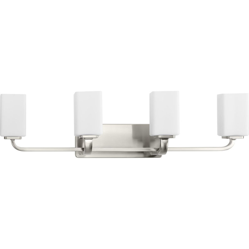 4 - Light Dimmable Vanity Light, Brushed Nickel