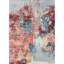 Hand Knotted Abstract Area Rug in Blue/Red/Silver-1967297165