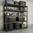 Heavy-Duty 5-Tier Metal Garage Storage Rack, Adjustable Shelving Unit, 48" W x 18" D x 72" H, Black-1442009075
