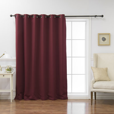 Scarsdale Solid Blackout Thermal Grommet Single Curtain Panel