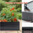 Metal Raised Garden Bed Outdoor 7.2X3.6X2 FT Galvanized Raised Garden Bed Kit,Vegetable Boxes-Rectangle Metal Flower Box,Large Planter Raised Beds Outdoor Garden For Planting,Fruit,Herb-Black-1643335331