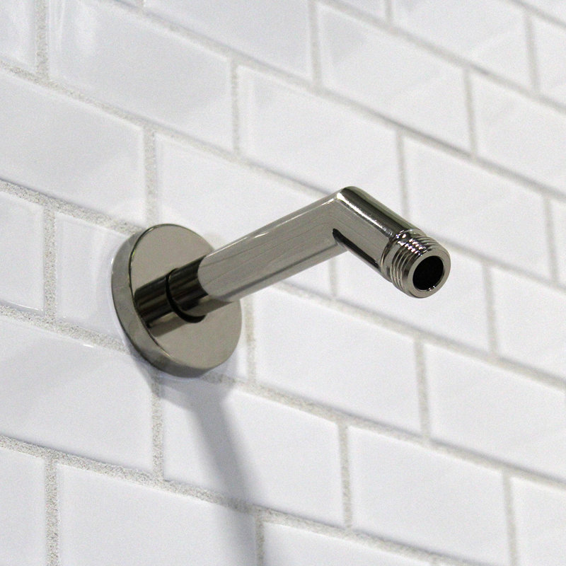 Bras de douche et bride Neo, Nickel poli
