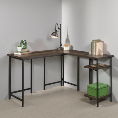 Bureau en L de style rustique