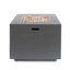 33" Outdoor Iron Square Propane Fire Pit, Tank Inside-50,000 BTU
