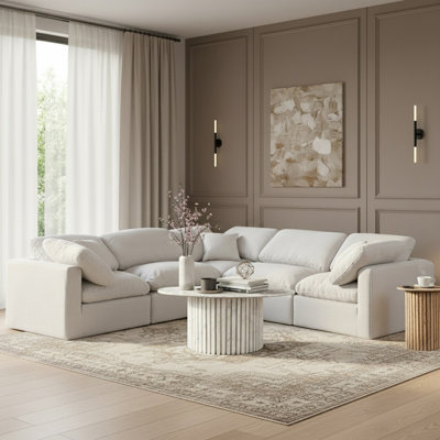 Canapé modulaire en coin 5 pièces Hinami