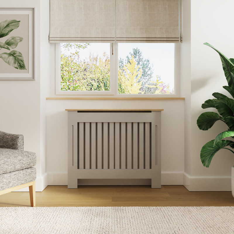 Longslow Radiator Cover, 83cm H x 112cm W x 19cm D