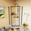 36 In. D X 36 In. W X 72 In.H Corner Frameless Shower Door-114500640