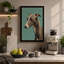 Greyhound Profile Modern - Wrapped Canvas-889504514-889504513