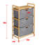 Bathroom Laundry Basket 3 Layers with Tilt Bathroom Storage Basket