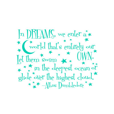 Adhésif décoratif «In Dreams We Entrée A World»