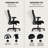 HON Ignition 2.0 Fabric Ergonomic Office Chair, Advanced Tilt, Black Frame, Black-81753453-120151190-120151193