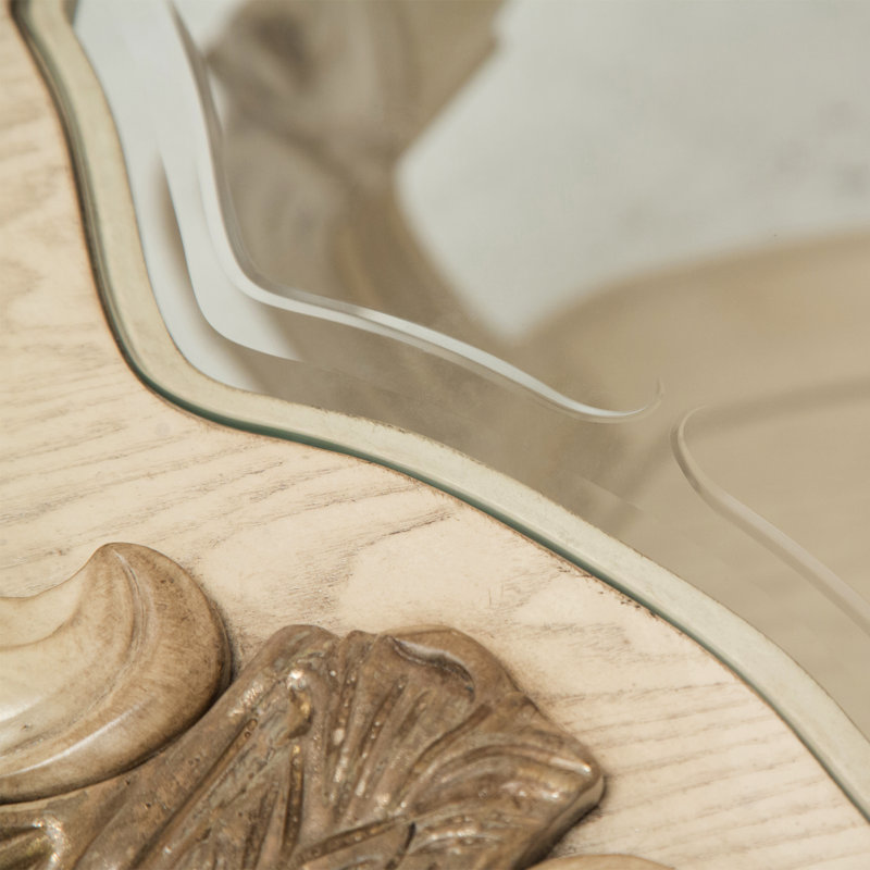 Platine De Royale Champagne End Table, Champagne
