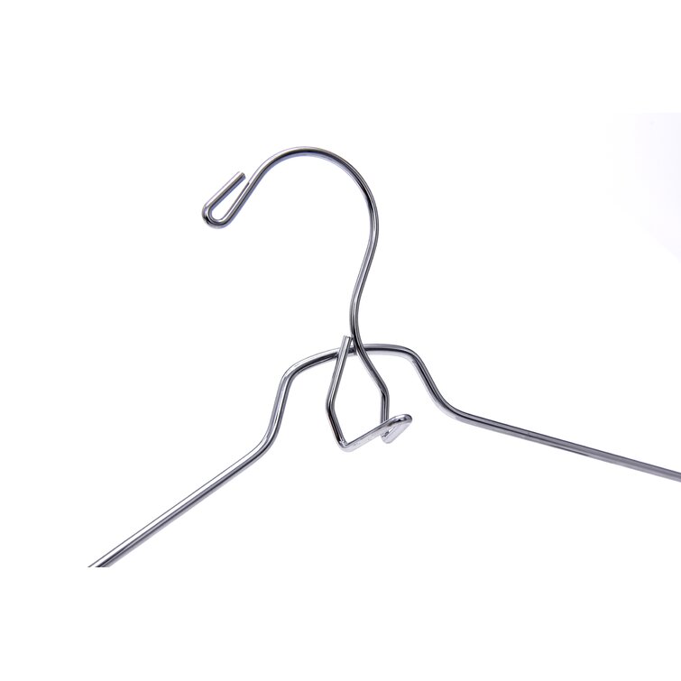 Heavy Duty Metal Non-Slip Hangers with Clips for Skirt/Pants Rebrilliant