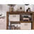 32L Decorative Storage Bins For Shelves, Closet Storage Baskets With PU Handles, Hand Wash, Canvas, Ivory White, 3-Pack