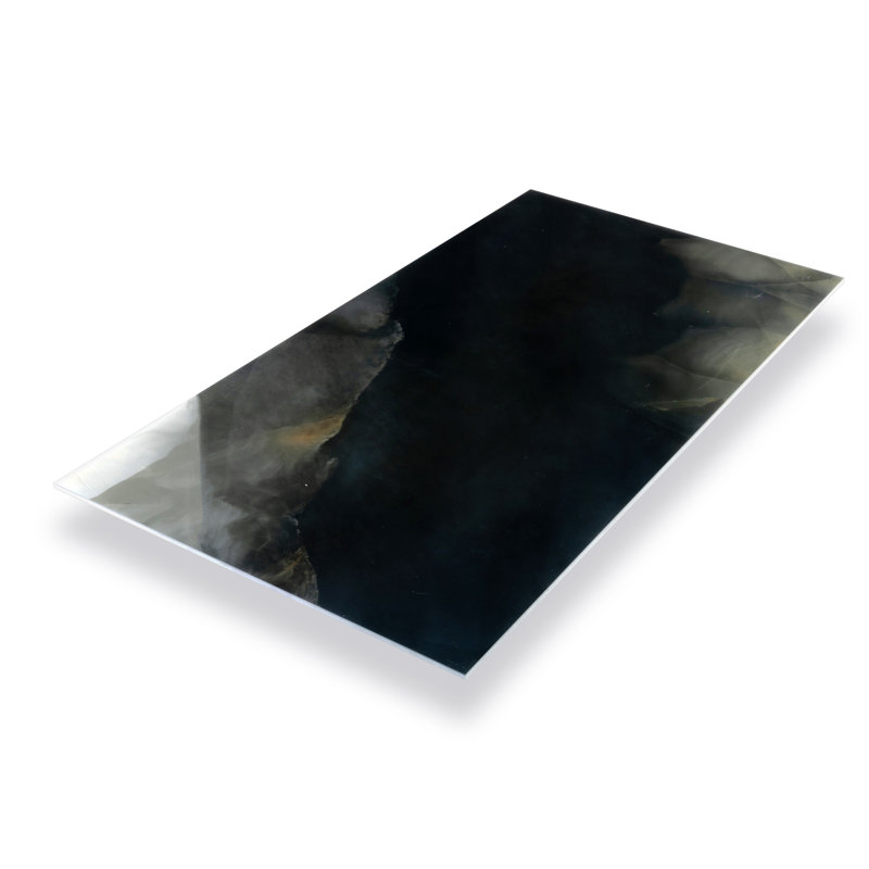 Splendor 24'' W x 48'' L Porcelain Singular Tile, Black