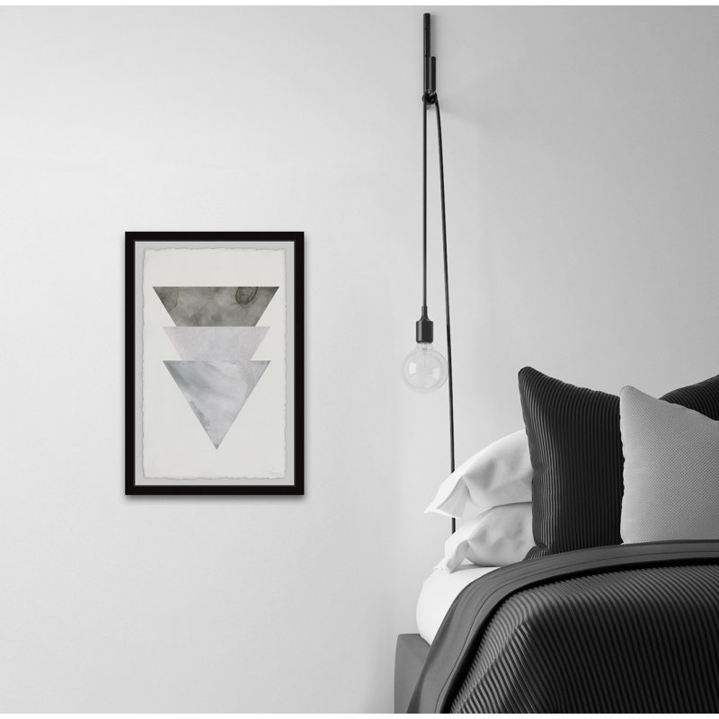 " Grayed Triangles " by Parvez Taj, 45" H x 30" W x 1.5" D