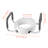 Raised Toilet Seat with Arms, 300 lbs Load Capacity, 3.5-Inch Lift Height, Widened Commode Elevated Toilet Seat Riser with Padded Handles for Seniors, Elderly, Handicap, Disabled, and Adults