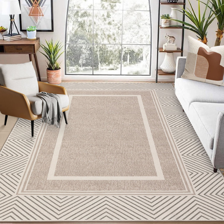 Washable Geometric Indoor Rug