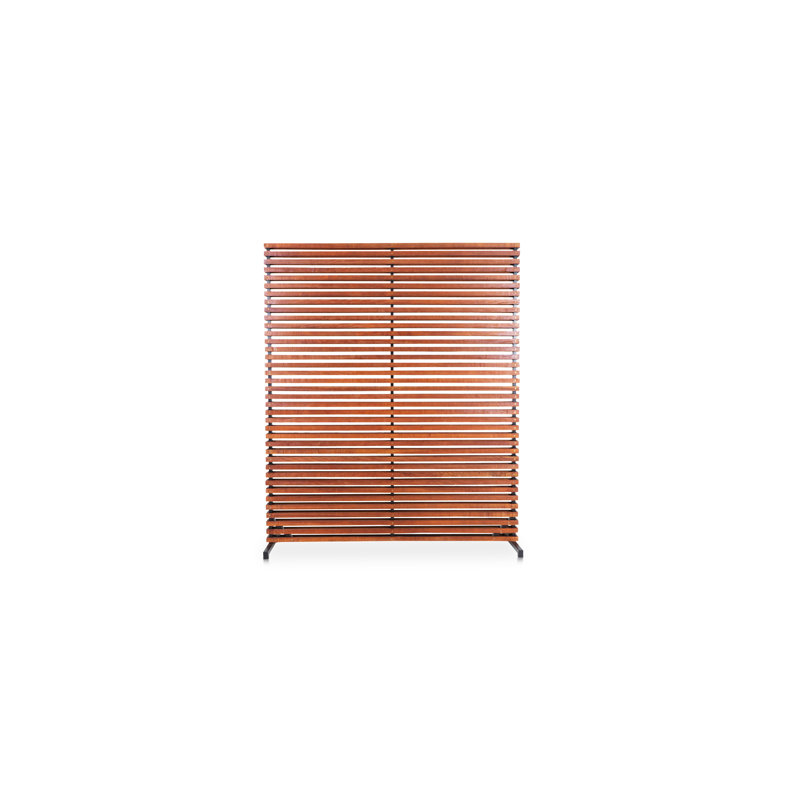 Cloison à panneau simple l 60 po x H 72 po Auden, Brun