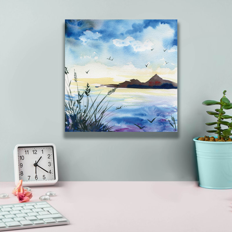 Toile épique Graffiti «Dusk» par Kristy riz, 12 po x 12 po