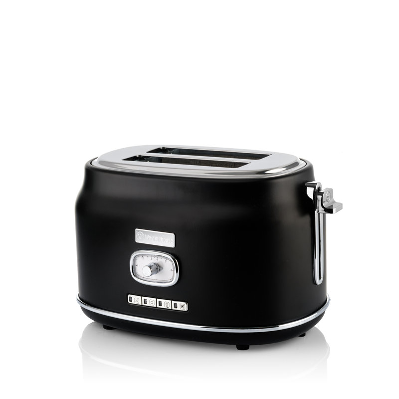 Retro 2 Slice Toaster, Black