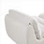 Méridienne avec repose-pieds | Fauteuil inclinable moderne en velours côtelé blanc cassé pour petits espaces, chambre à coucher | Velours côtelé | Standard-1991496040