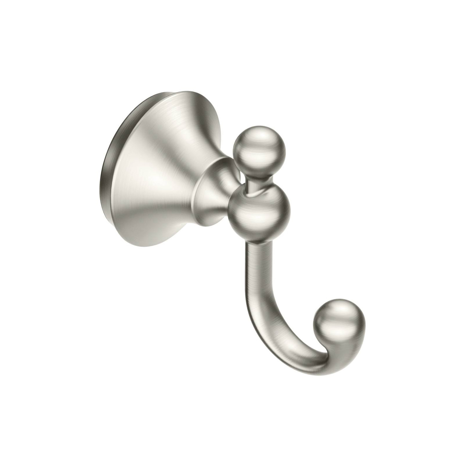 Wynford Wall Mounted Robe Hook, Brushed Nickel