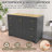 Solid Wood 48" Single Bathroom Vanity Set With Solid Surface Countertop,Pre-Assembled Bath Cabinet Dark Gray