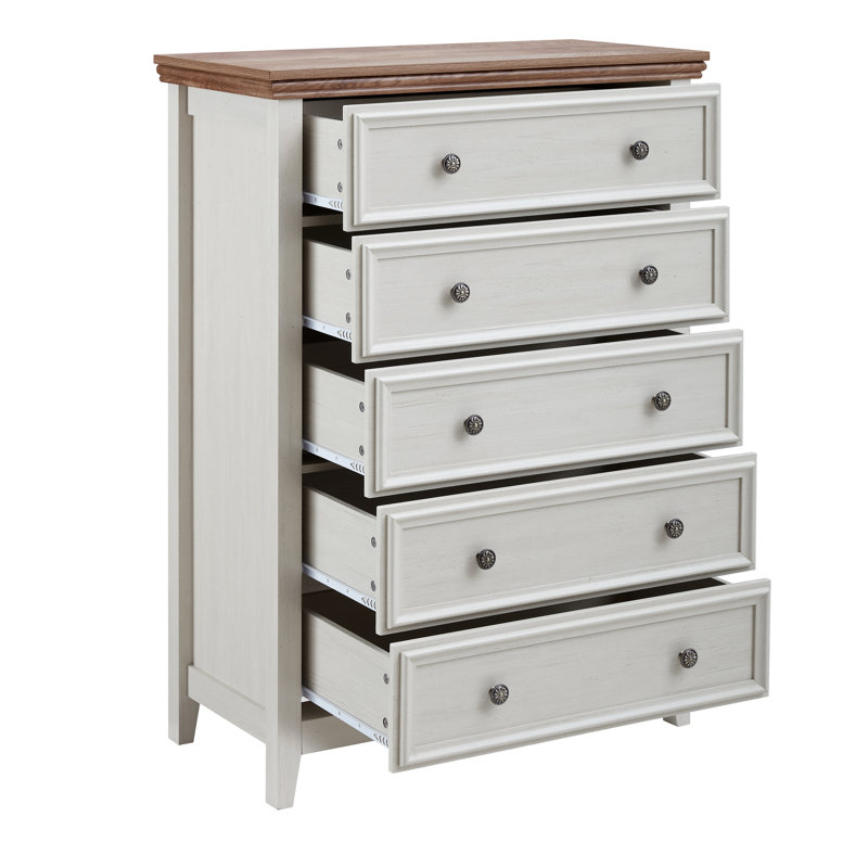 Unité de rangement beige à 5 tiroirs - Maximise l'utilisation de l'espace commode moderne pour commode de salon
