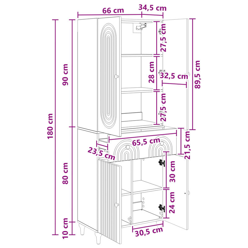 Storage Cabinet, Black