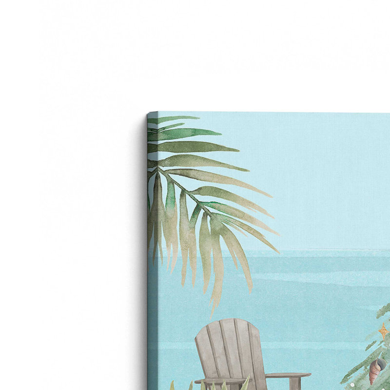 Beachside Christmas I, reproduction d'art sur toile dans un cadre, Toile tendue, H 12 po x l 12 po x P 1,25 po