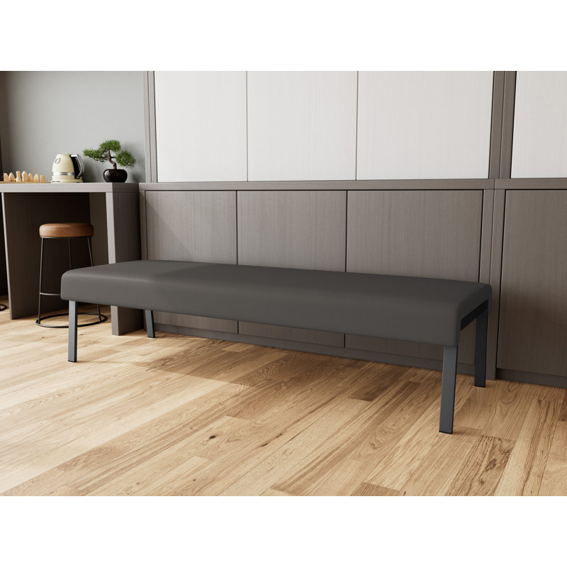 Structure en métal 3 places Waterfall, Gris anthracite, Noir Patriot Plus - Vinyle lavable au chiffon