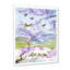 Oiseaux sur une branche de cerisier - Cadre photo, reproduction de dessin sur toile-59540175-59540176