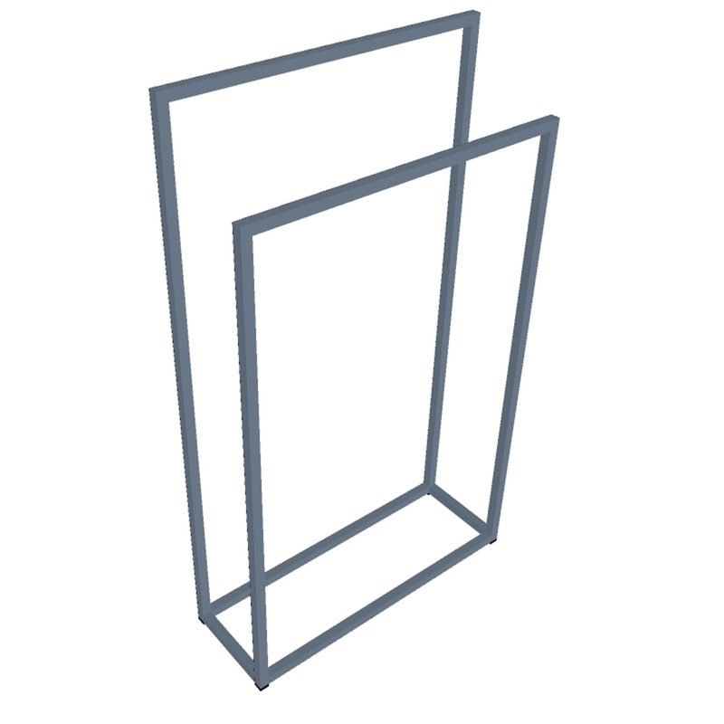 Hoopes 2 Freestanding Towel Stand, Grey