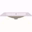 Plateau de meuble-lavabo simple 30 po avec lavabo blanc, 3 trous de robinet, céramique, blanc-135106927