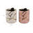 Storage Containers Ceramic And Stoneware Textured Boho Design Decorative Use Set Of 2 - 5" Ivory, Pink, Gold