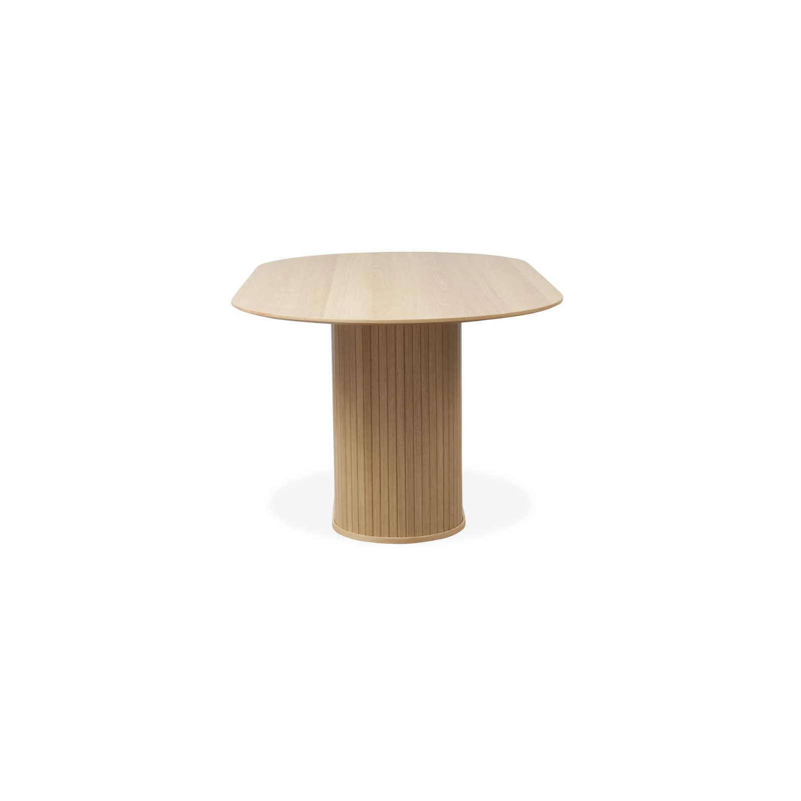 Iris 71'' Oval Dining Table, Natural Oak