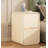 Slim White Nightstand with 2-Tier Shelf - Narrow Solid Wood Bedside Table, Minimalist Storage Cabinet for Small Spaces (25x40x50cm)