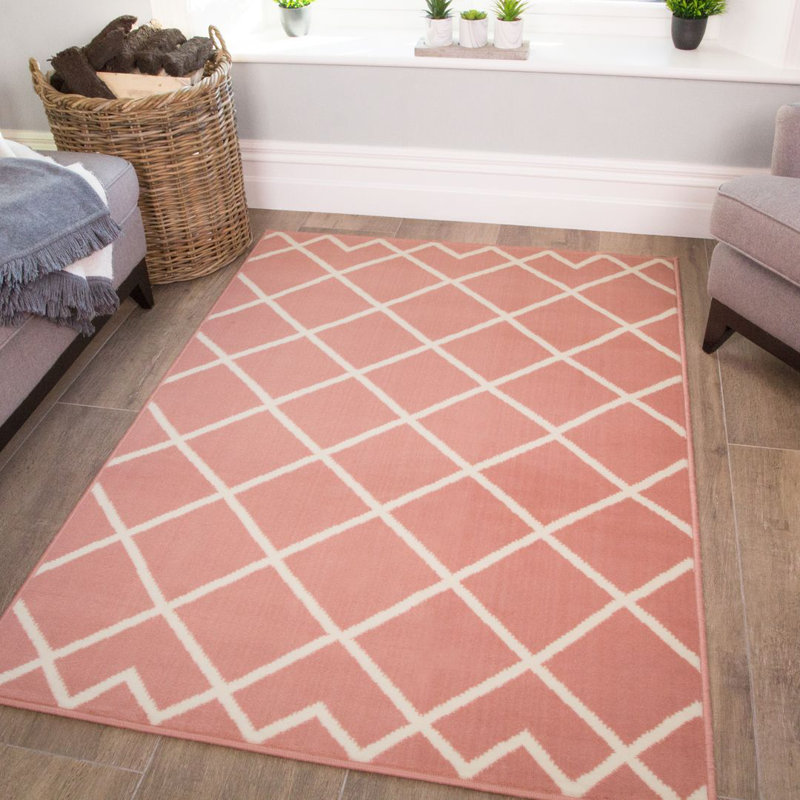 Wilton Rectangle Geometric Area Rug, Rectangle 120 x 170cm