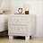 Beige Velvet 2-Drawer Nightstand with Crystal Handles &amp; Storage-1543953483
