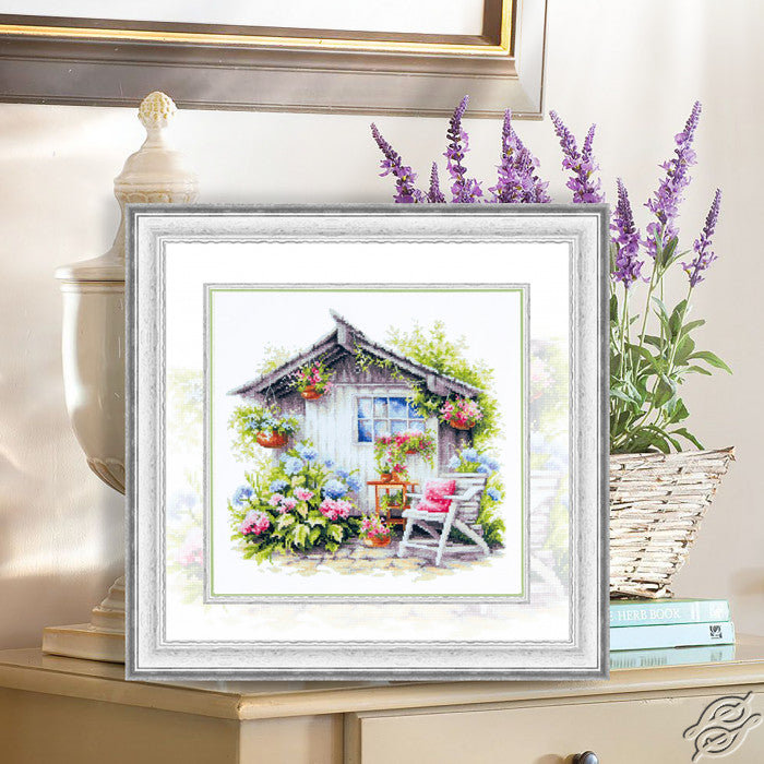 Kit de broderie au point de croix compté « Bonheur tranquille » de Magic Needle 70-47