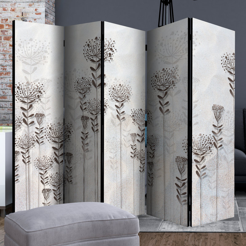 Hrayr 172cm H Solid Wood Folding Room Divider, 5