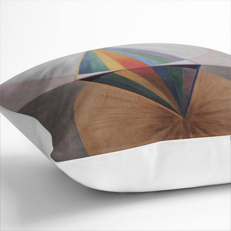 The Swan No.12 Geometric Scatter Cushion with Filling, 55cm H x 55cm W x 20cm D, White