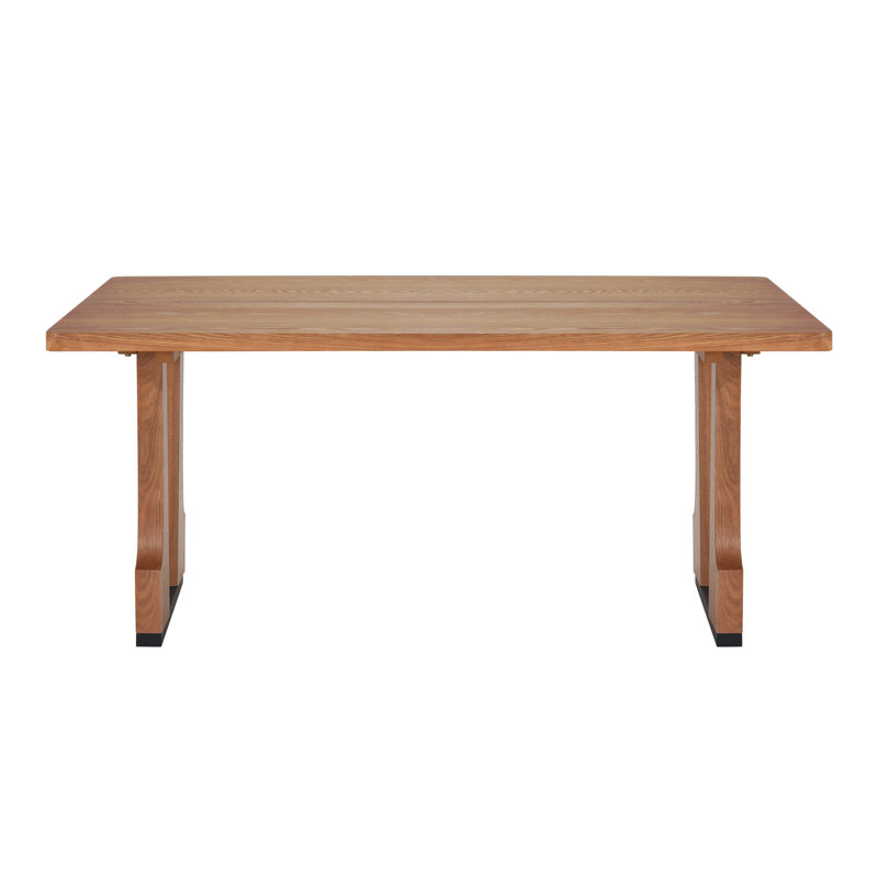 Natural - Colored 63" Rectangular Dining Table For Compact Kitchens And Tiny Apartments Seats 6, , Scratch , Quick Assembly Process Kitchen Apartment Use In Small Areas Instructions