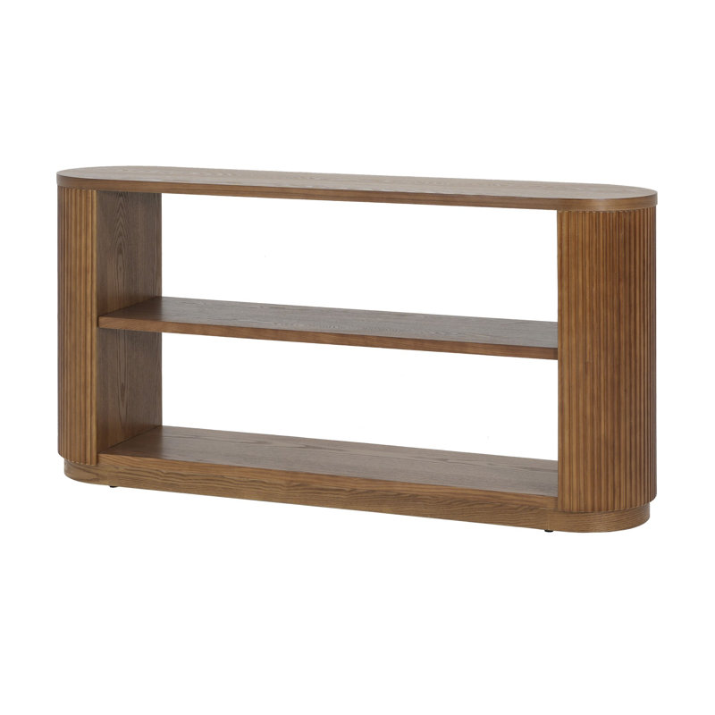 Modern Entryway Console Table, Brown